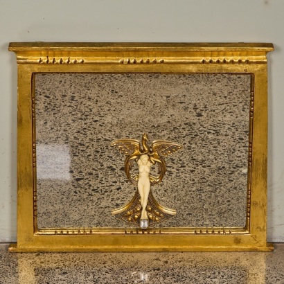 A Vintage Mirror with Gold Frame