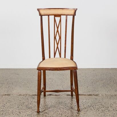 A Marquetry Inlaid Chair