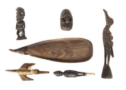 Group of Seven Sepik River Carvings