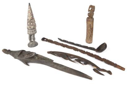 Group of Carved Wooden Items