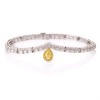 18ct White / Yellow Gold, 3.77ct Diamond Bracelet