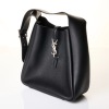 Saint Laurent, Black Leather Le 5 &Agrave; 7 Handbag - 2