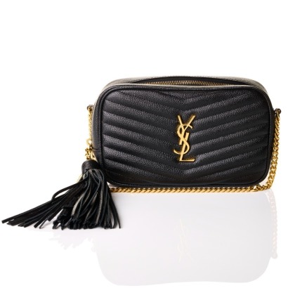 Saint Laurent, Black Lou Mini Camera Bag