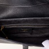 Christian Dior, Black Grained Calfskin Classic Saddle Bag - 4