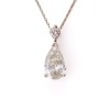 Partridge Jewellers, 18ct White Gold, 2.08ct Pear Shaped / 0.15ct Diamond Pendant Necklace