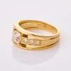 18ct Yellow Gold, 1.10ct Old Mine Cut Diamond / 0.29ct Round Brilliant Cut Diamond Ring - 2