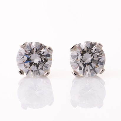 18ct White Gold, 1.40ct Diamond Stud Earrings