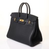 Herm&egrave;s, Noir Togo Birkin 25, Stamp B - 2