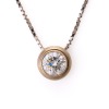 18ct White Gold, 0.96ct Diamond Solitaire Slider Necklace on 42cm Box Link Chain