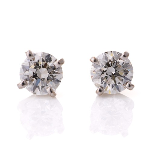 18ct White Gold, 2.05ct Diamond Stud Earrings