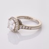 Partridge Jewellers, Platinum, Modern, 1.79ct Diamond / 0.48ct Diamond Cluster Ring, IGI certified - 2