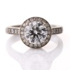 Partridge Jewellers, Platinum, Modern, 1.79ct Diamond / 0.48ct Diamond Cluster Ring, IGI certified