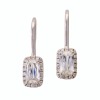 Partridge Jewellers, 18ct White Gold, 1.11ct Ashoka Diamond / 0.25ct Diamond Earrings
