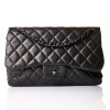 Chanel, So Black Lambskin Jumbo Classic Double Flap Bag