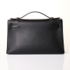 Herm&egrave;s, Black Swift Kelly Pochette Bag - 4