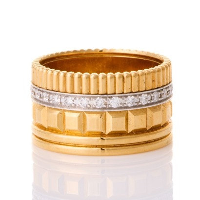 Boucheron. 18ct Yellow / White Gold, Quatre Radiant Edition 0.51ct Diamond Ring