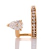 Repossi, 18ct Pink Gold, Serti Sur Vide, 0.25ct Pear Cut Diamond / 0.11ct Diamond Earcuff