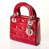 Christian Dior, Red Patent Leather Mini Lady Dior - 2