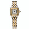 Stainless Steel / Yellow Gold, Cartier Santos Panth&egrave;re SM Quartz Ladies Wristwatch, circa 2003-2006