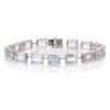 9ct White Gold, 22.54ct Aquamarine Bracelet