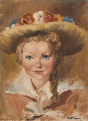 PETER MCINTYRE Girl With Straw Hat