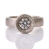 Platinum, 0.70ct / 0.20ct Diamond Solitaire Style Ring