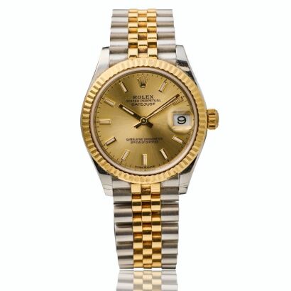 18ct Yellow Gold / Stainless Steel, Rolex Datejust 31 Wristwatch, circa 2020