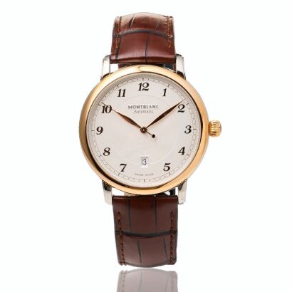 Stainless Steel/18ct Rose Gold, Montblanc, Star Legacy Automatic Date 42mm Wristwatch, circa 2019-2022