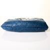 Chanel, Navy Teal Leather Matelass&egrave; Tote Bag - 3