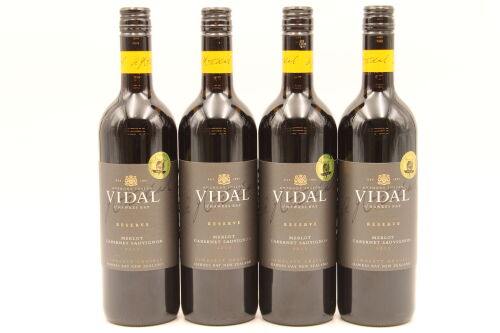 (4) 2013 Vidal Reserve Merlot Cabernet, Gimblett Gravels [BC94] [RC18.5+]