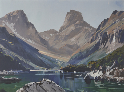 DOUGLAS BADCOCK Lake Mackenzie (Looking Towards Harris Saddle and Routburn Track)