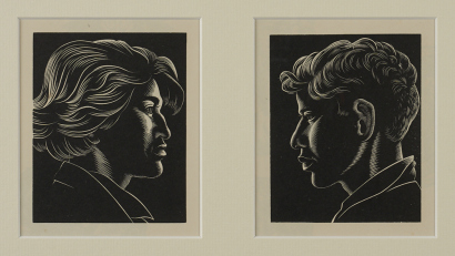 E. MERVYN TAYLOR Māori Girl & Māori Boy