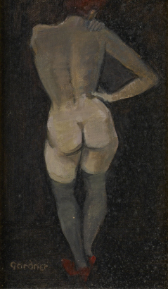 ALEXANDRA GARDNER Standing Nude: Back View