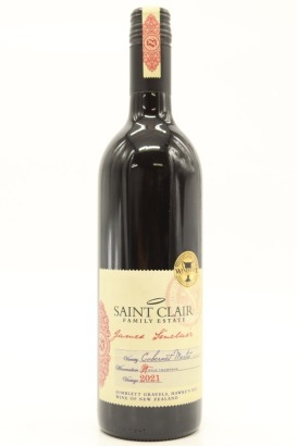 (1) 2021 Saint Clair James Sinclair Cabernet - Merlot, Gimblett Gravels
