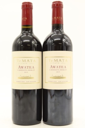 (2) 2019 Te Mata Estate 'Awatea' Cabernets - Merlot, Hawke's Bay