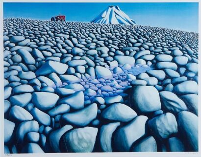 MICHAEL SMITHER Rocks, Tractor, Mountain