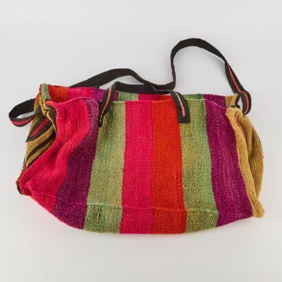 A Peruvian Woven Carpet Bag
