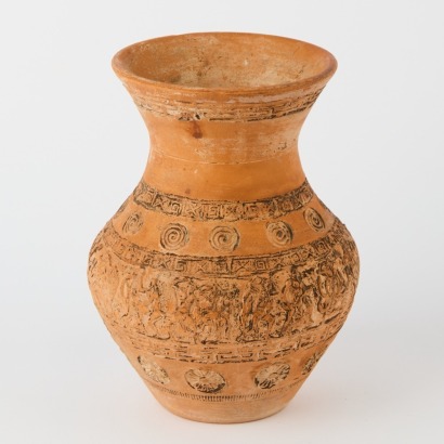 A Handmade Vintage Pottery Vase Made in Greece