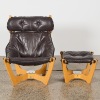A IMG Luna High Back Sling Chair and Ottoman - 2