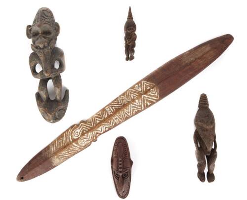 Five Small Papua New Guinea Carvings