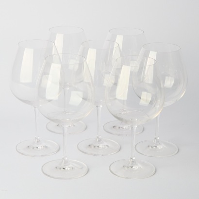 A Set of 7 Riedel Pinot Noir Glasses