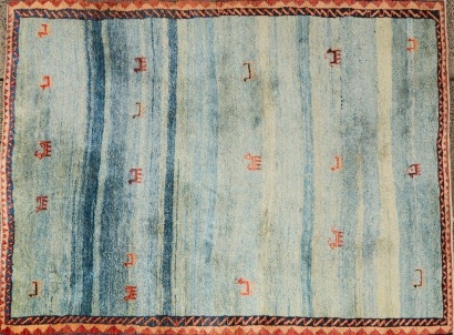 A Large Hand Knotted Gabbeh Quahghai Rug