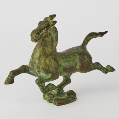 A Replica Bronze Flying Horse Figure of Gansu