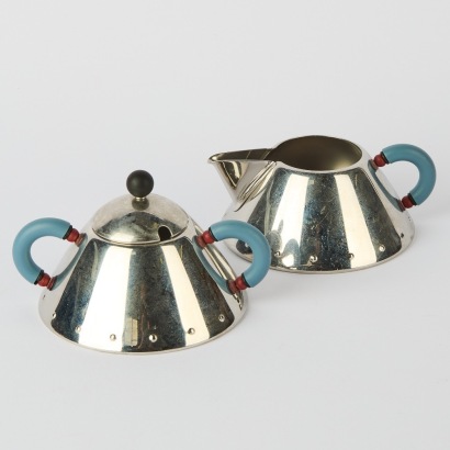 A Sugar And Creamer By Michael Graves For Alessi