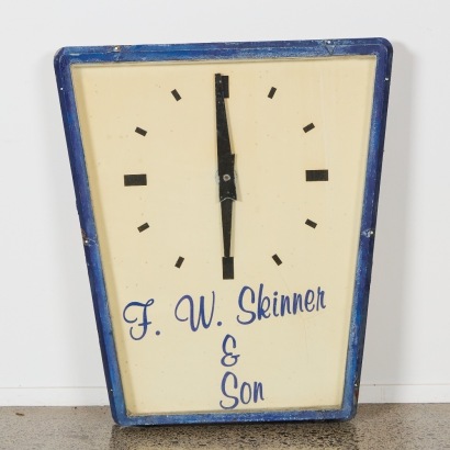 A Large F.W. Skinner & Sons Factory Clock