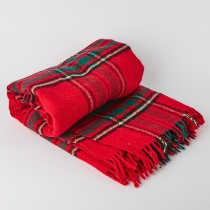 A Wool Tartan Blanket