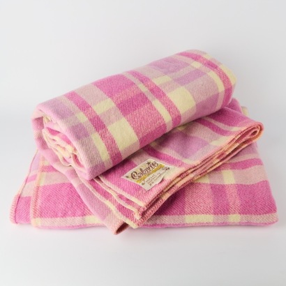 A Pair of Galaxie Pure Wool Blankets by Retail Traders Society