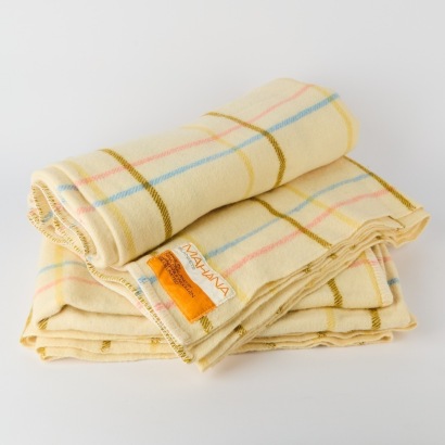 A Pair of Mahana Blankets Wool
