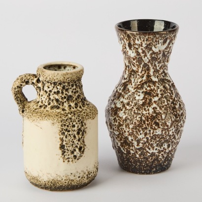 A Pair of West German Pottery Vases
