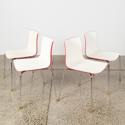 A Set of Four Arper Catifa 46 Dining Chairs